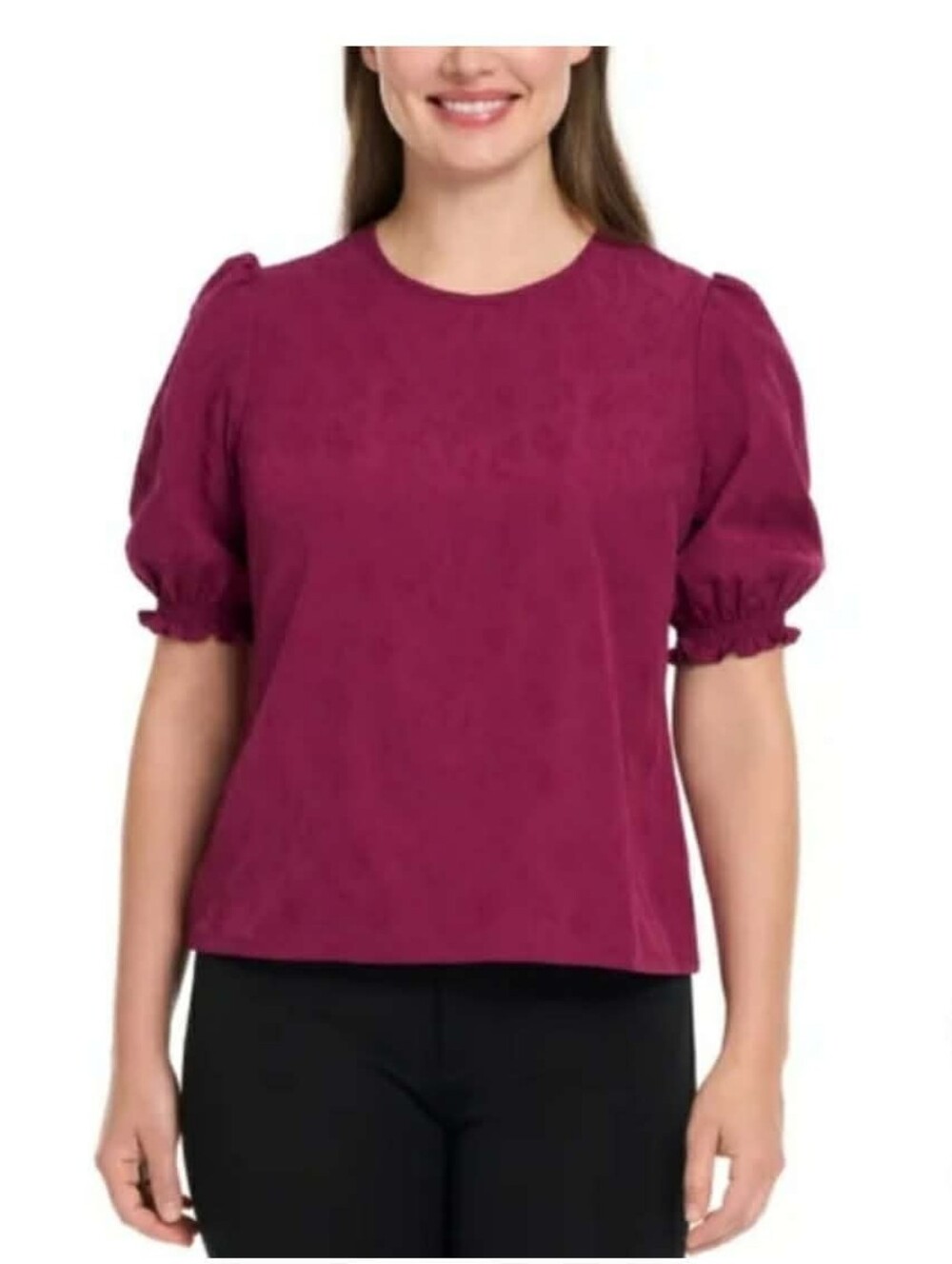 Ted Baker  Puff Sleeve Crewneck Top
